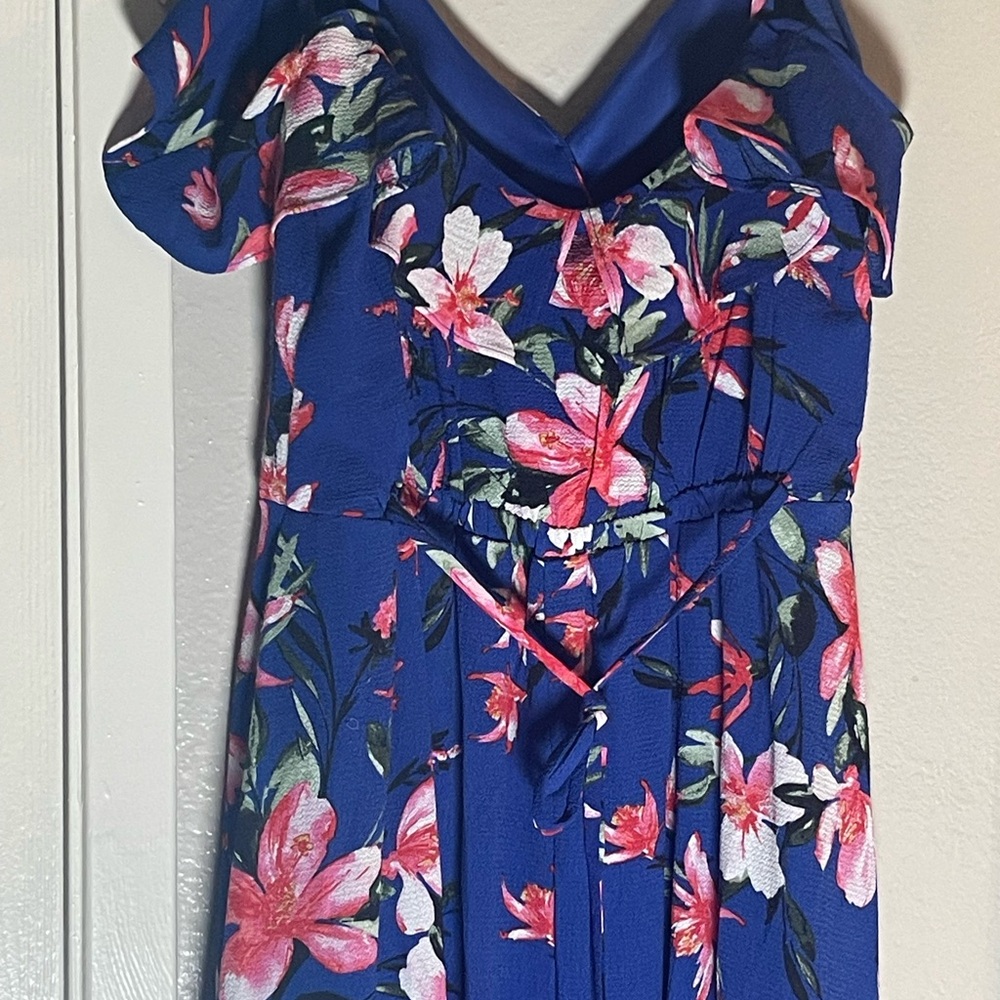 Floral High Low Ruffle Dress - Picture 5 of 8